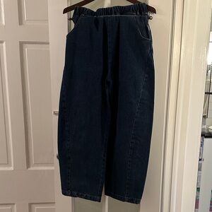 Le Bon Shoppe Women’s Arc Pants, Blue Denim, size large, NWOT